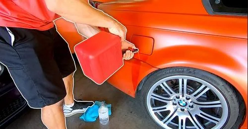 Gasoline resistance demonstration on a Dip Armor coated panel